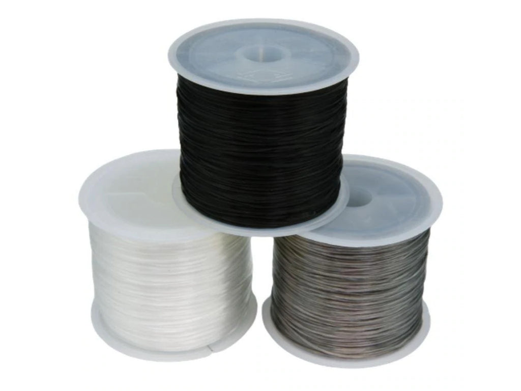 Clear Elastic Stringing Cord by the Yard, Supplies for Jewelry