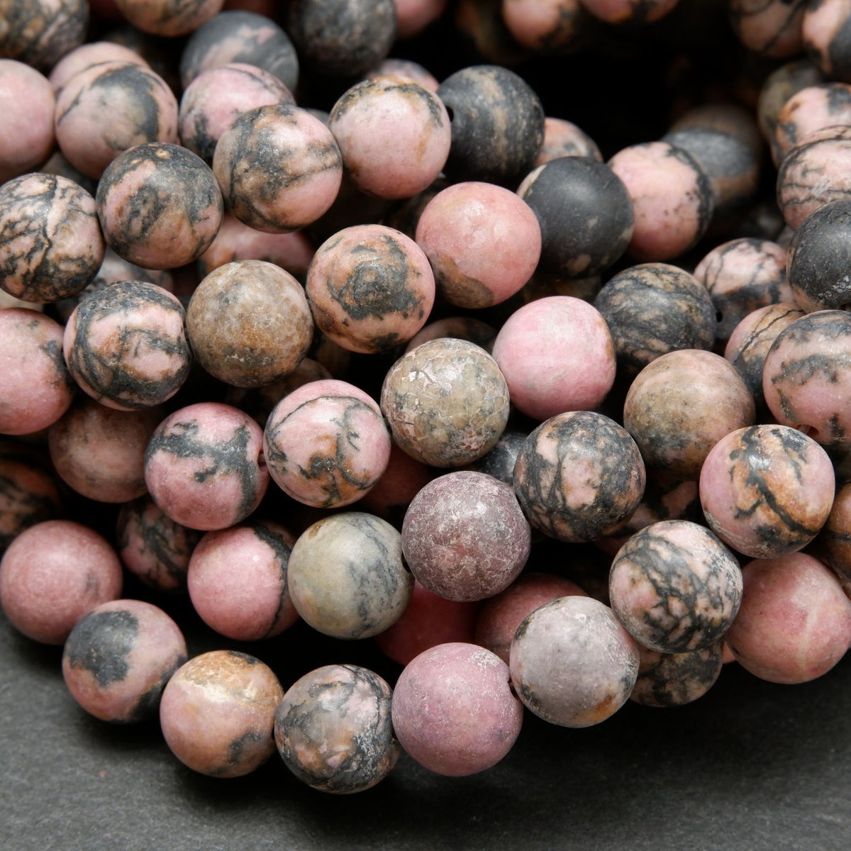 Wholesale Rhodonite Tube Beads for Jewelry Making - Dearbeads