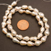 Freshwater Pearl · Baroque · White · 7.5mm, Tejas Beads, Beads