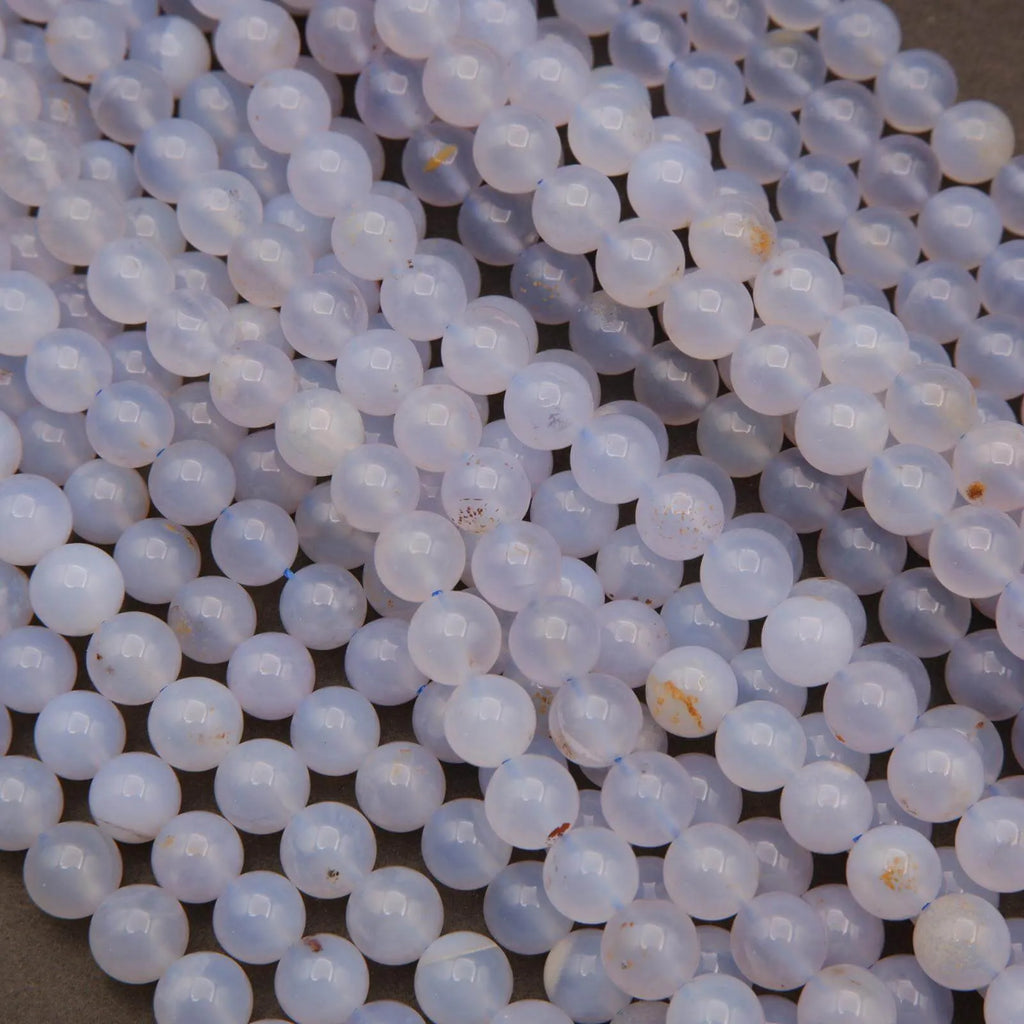 Blue Chalcedony · Smooth · Round · 8mm, Tejas Beads, Beads