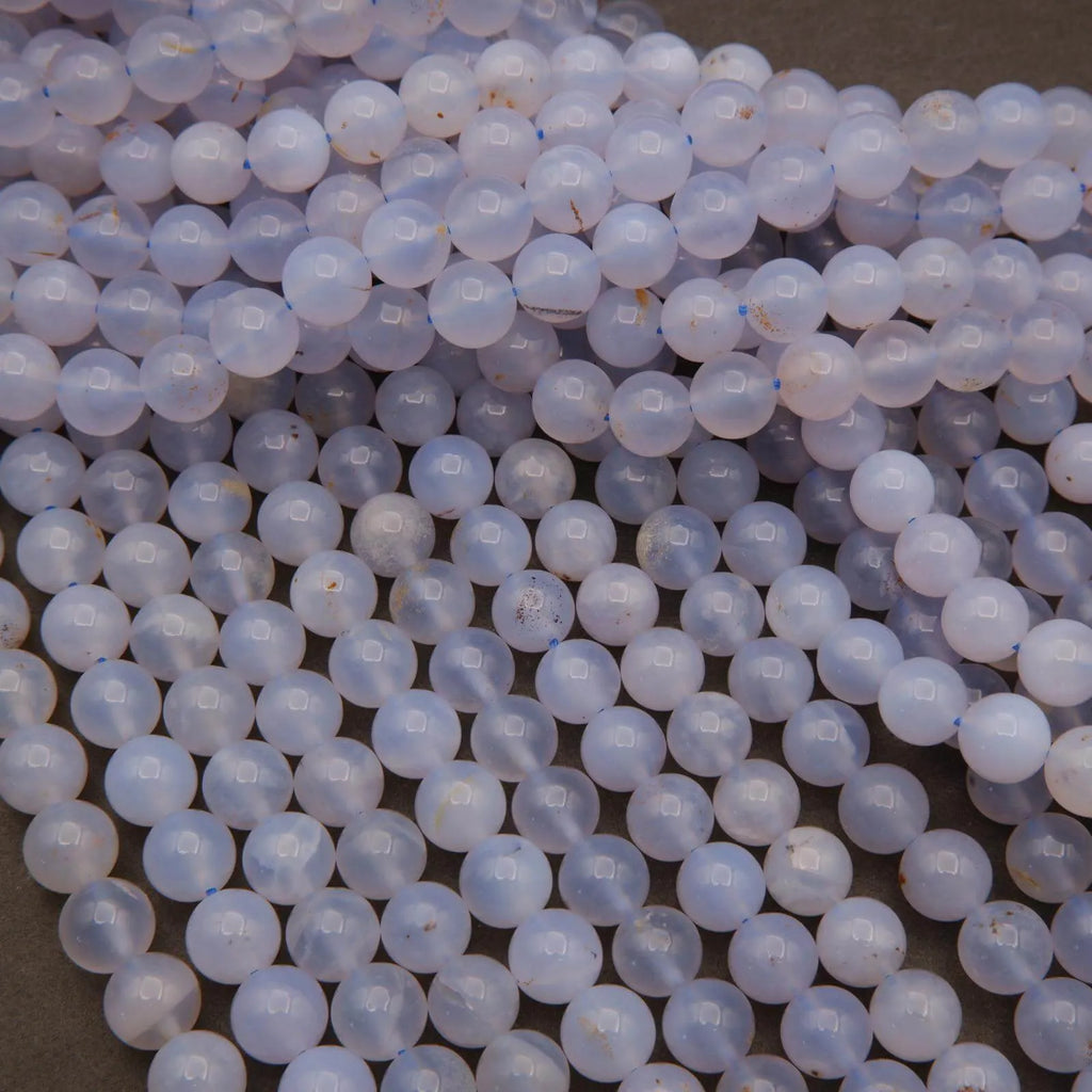 Blue Chalcedony · Smooth · Round · 8mm, Tejas Beads, Beads