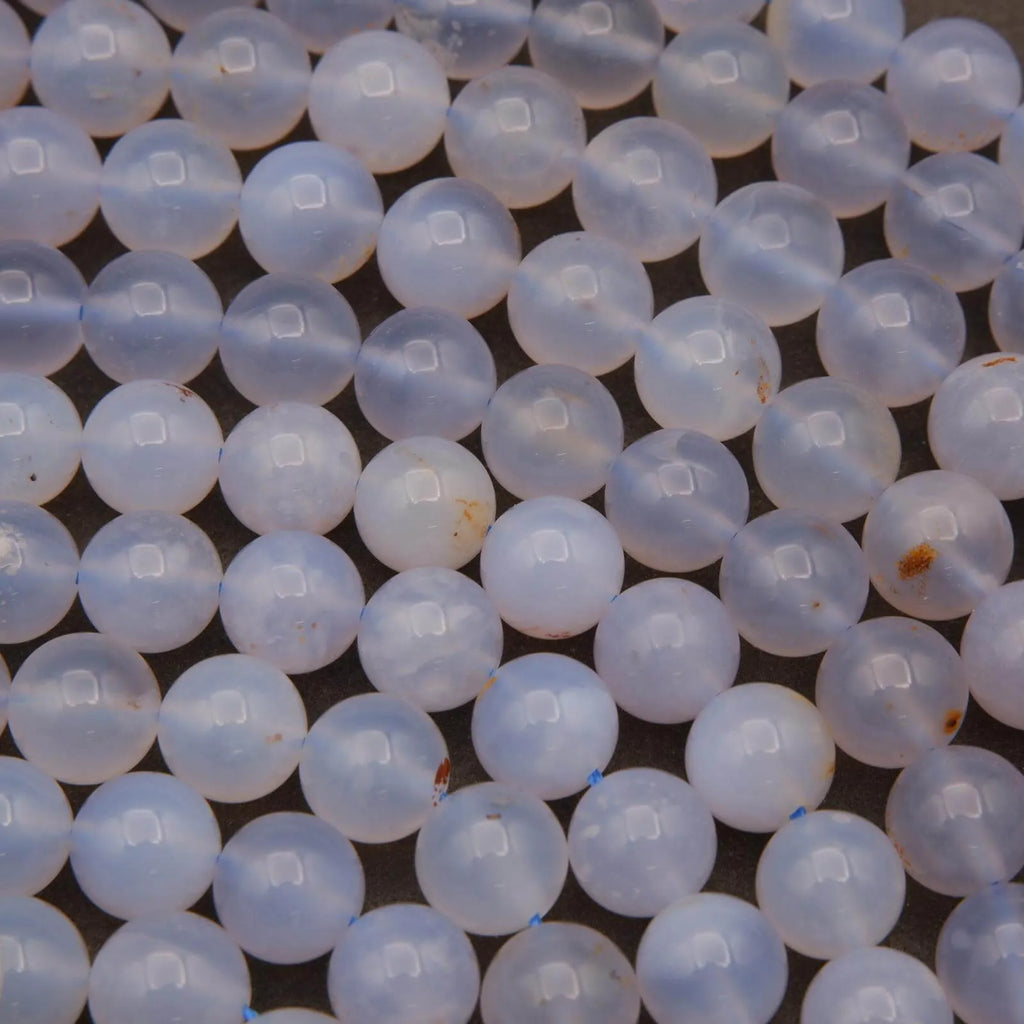 Blue Chalcedony · Smooth · Round · 8mm, Tejas Beads, Beads