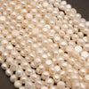 Freshwater Pearl · Button Coin · White · 8mm, Tejas Beads, Beads