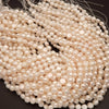 Freshwater Pearl · Button Coin · White · 8mm, Tejas Beads, Beads