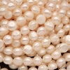 Freshwater Pearl · Button Coin · White · 8mm, Tejas Beads, Beads