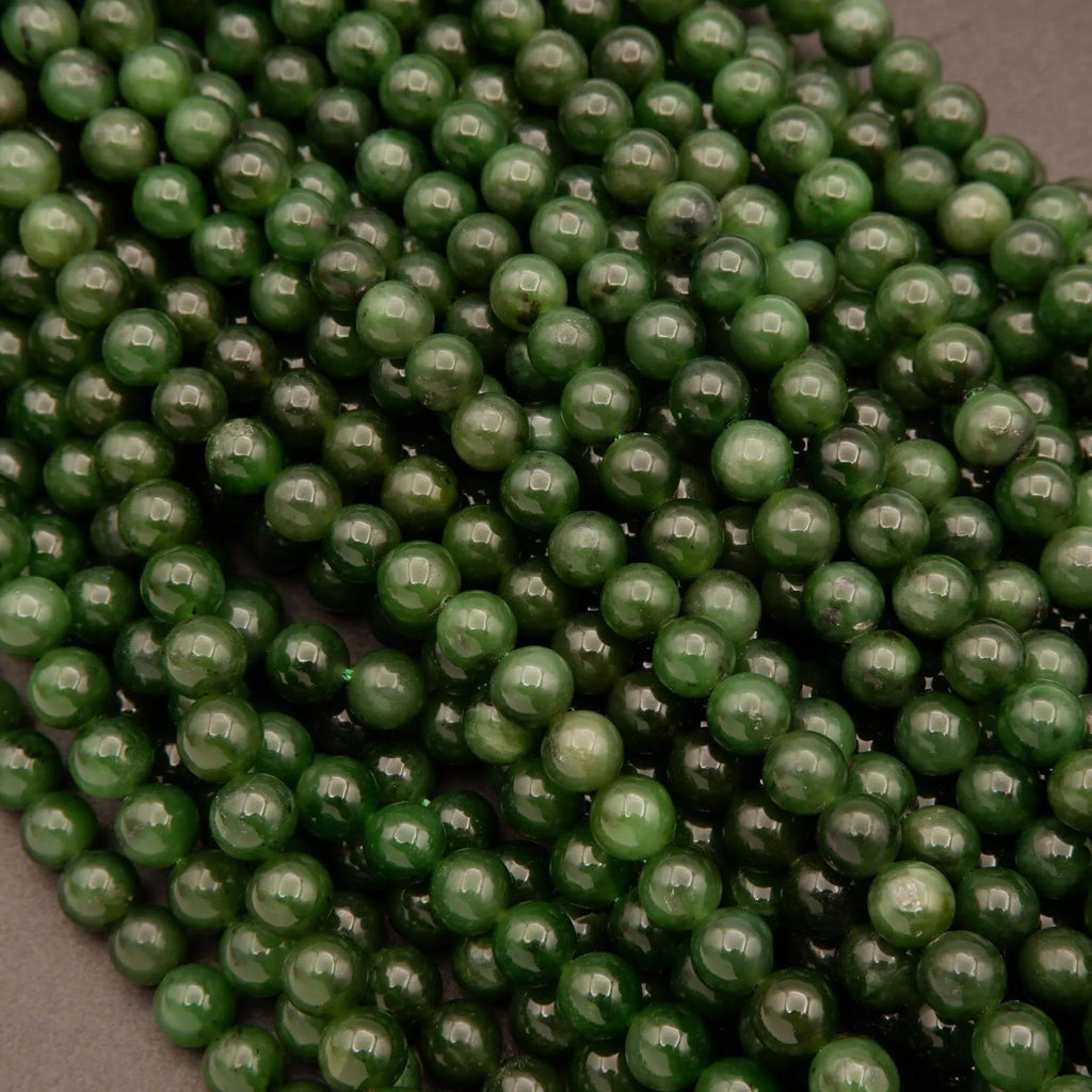 Green Jade · Smooth · Round · 8mm, 8.8mm, Tejas Beads, Beads