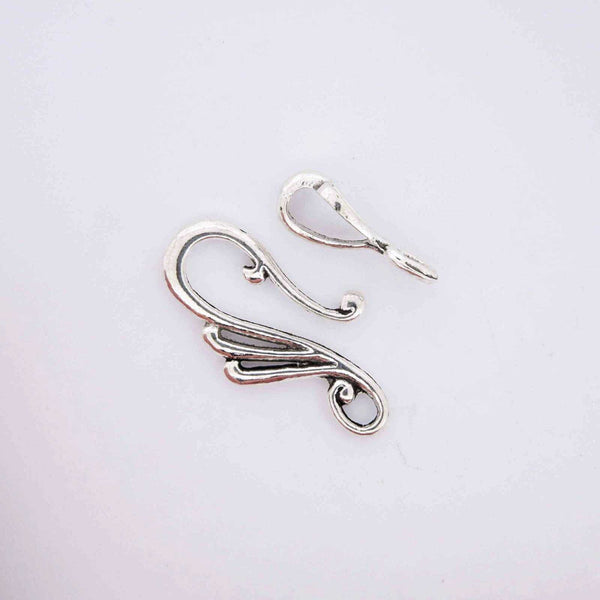 Clasp wings silver jewelry findings