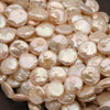 Freshwater Pearl · Coin · White · Graduated 10mm to 12mm, Tejas Beads, Beads