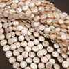 Freshwater Pearl · Coin · White · Graduated 10mm to 12mm, Tejas Beads, Beads