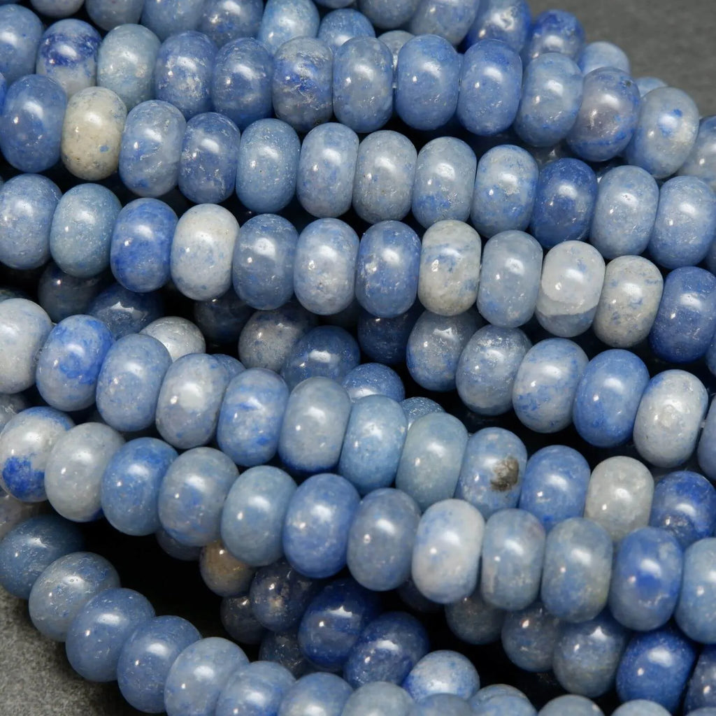 Blue Aventurine · Smooth · Rondelle · 6mm, 8mm, Bead, Tejas Beads