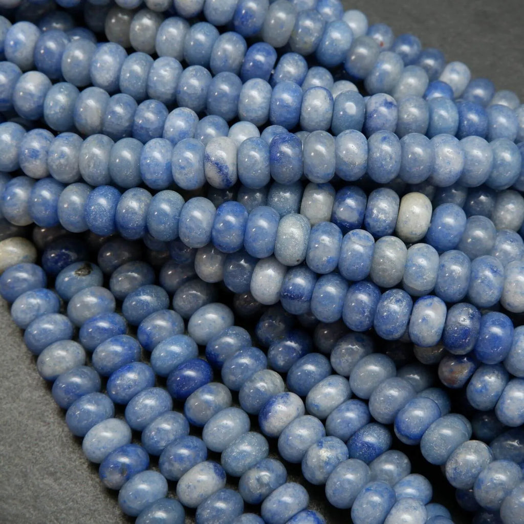 Blue Aventurine · Smooth · Rondelle · 6mm, 8mm, Bead, Tejas Beads