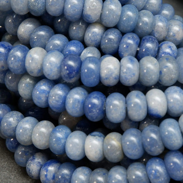 Blue Aventurine · Smooth · Rondelle · 6mm, 8mm, Bead, Tejas Beads