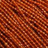 Orange Microfaceted Hessonite Garnet Beads