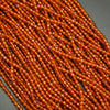 Orange Microfaceted Hessonite Garnet Beads