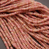 Pink Rhodonite · Smooth · Rondelle · 2x4mm, Tejas Beads, Beads