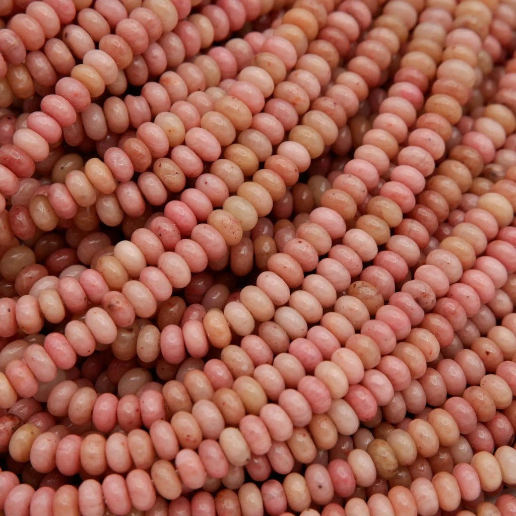 Pink Rhodonite · Smooth · Rondelle · 2x4mm, Tejas Beads, Beads