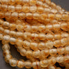 Citrine · Smooth · Round · 6mm, 8mm, 10mm · Large Hole · 1/2 Strand, Tejas Beads, Beads