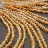 Citrine · Smooth · Round · 6mm, 8mm, 10mm · Large Hole · 1/2 Strand, Tejas Beads, Beads