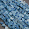 Aquamarine · Rough Raw · Nugget · 7mm, Tejas Beads, Beads