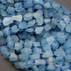 Aquamarine · Rough Raw · Nugget · 7mm, Tejas Beads, Beads