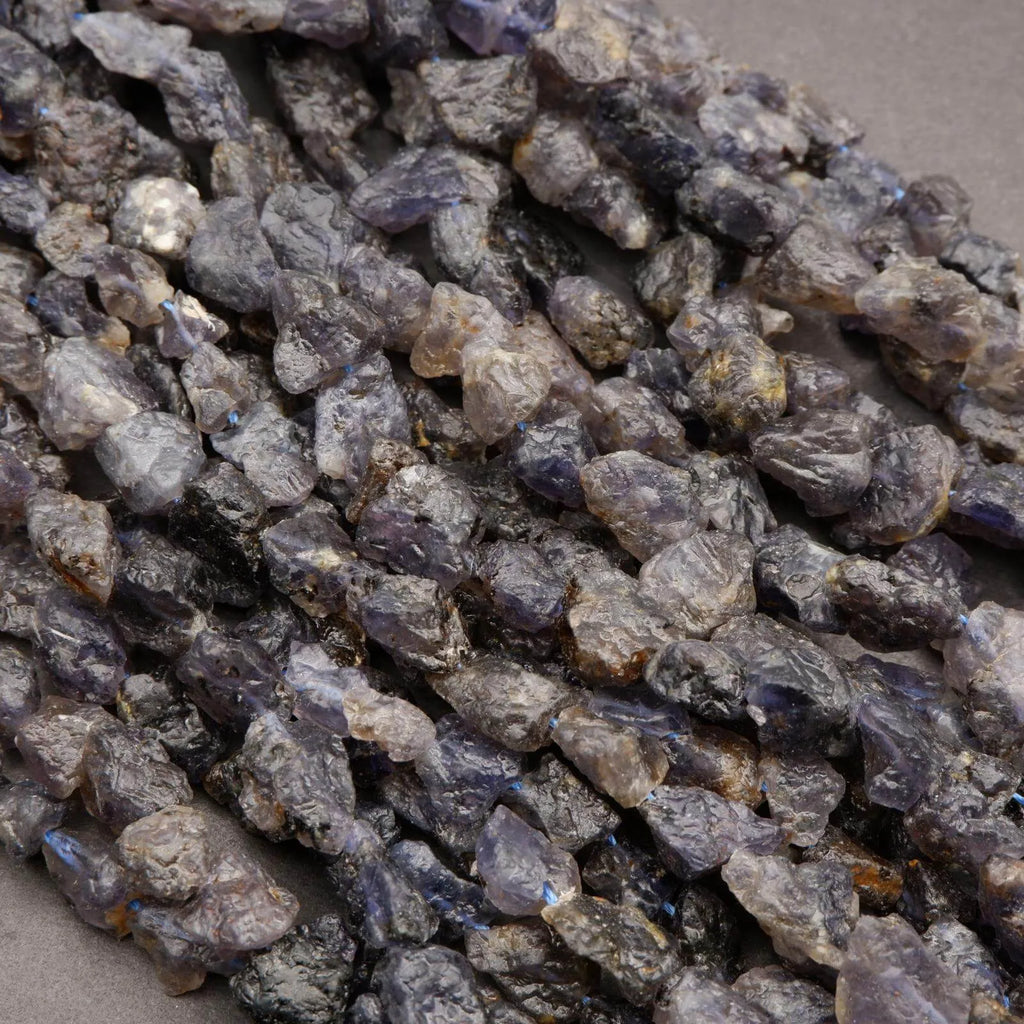 Iolite · Rough Raw · Nugget · 8mm, 10mm, Tejas Beads, Beads