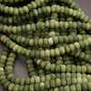 Olivine Jade · Matte · Rondelle · 5x8mm, Tejas Beads, Beads