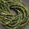 Olivine Jade · Matte · Rondelle · 5x8mm, Tejas Beads, Beads