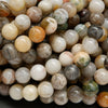 Bamboo Leaf Agate · Smooth · Round · 6mm, 8mm, Bead, Tejas Beads