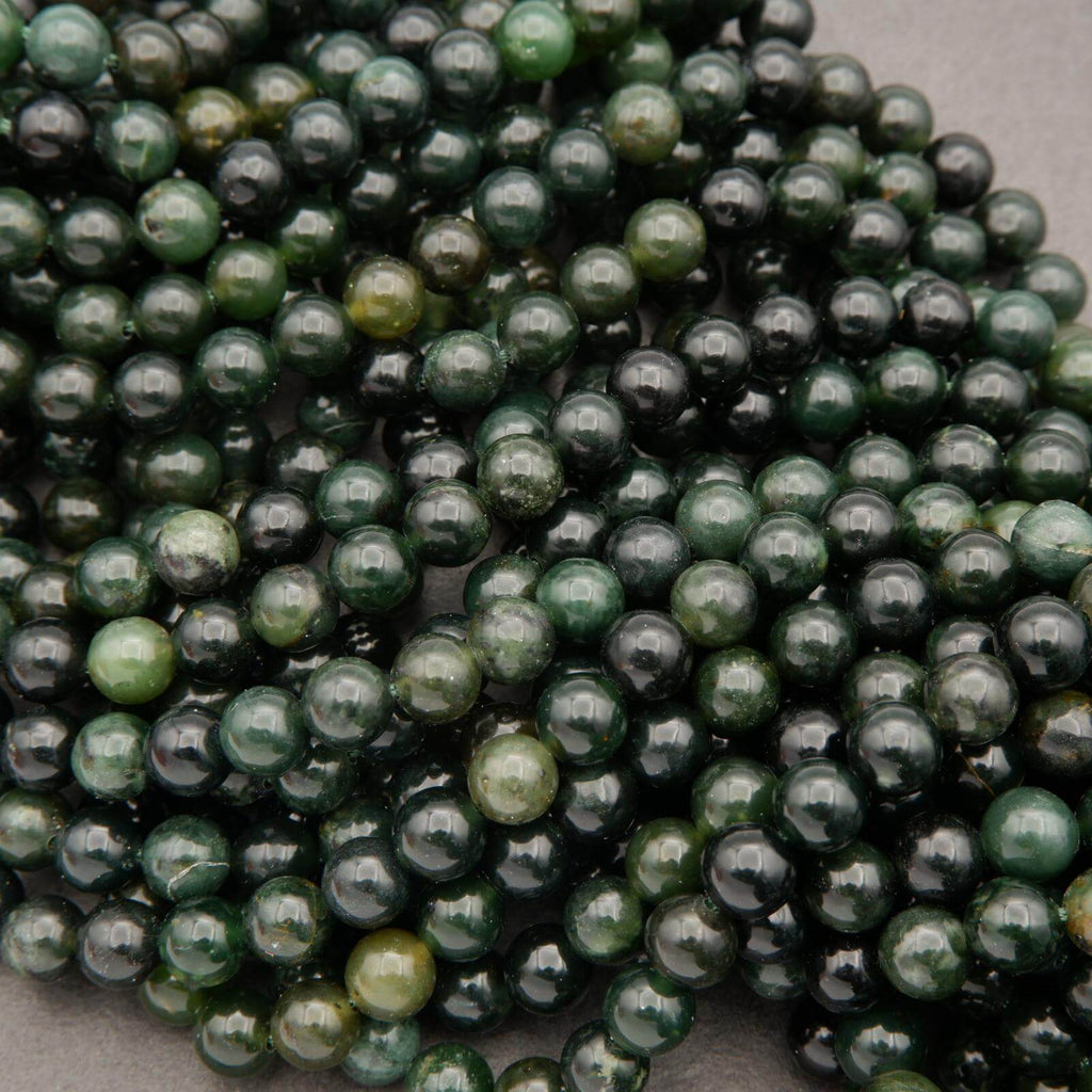 Green Jade · Smooth · Round · 6mm, 8mm, 10mm, Tejas Beads, Beads