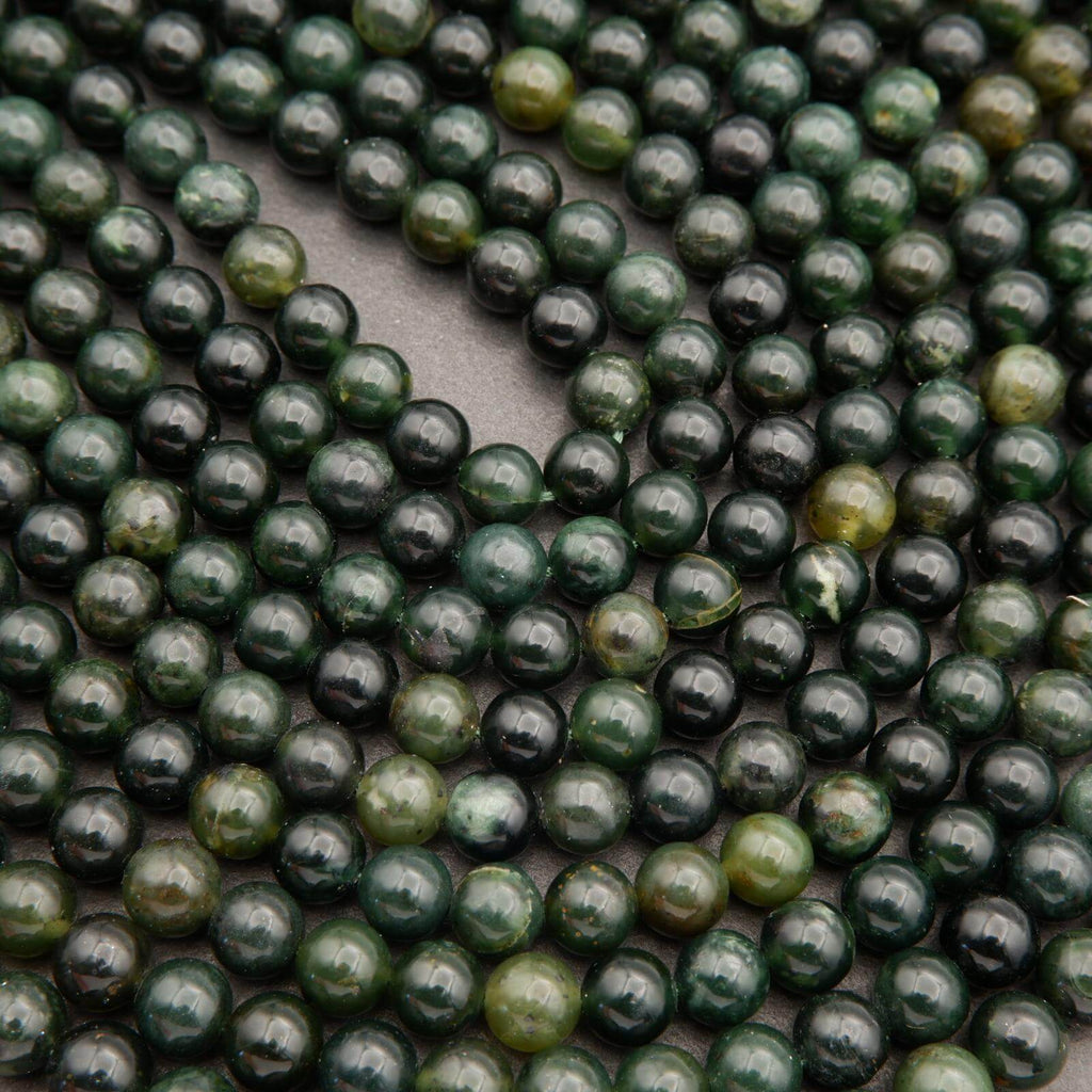 Green Jade · Smooth · Round · 6mm, 8mm, 10mm, Tejas Beads, Beads