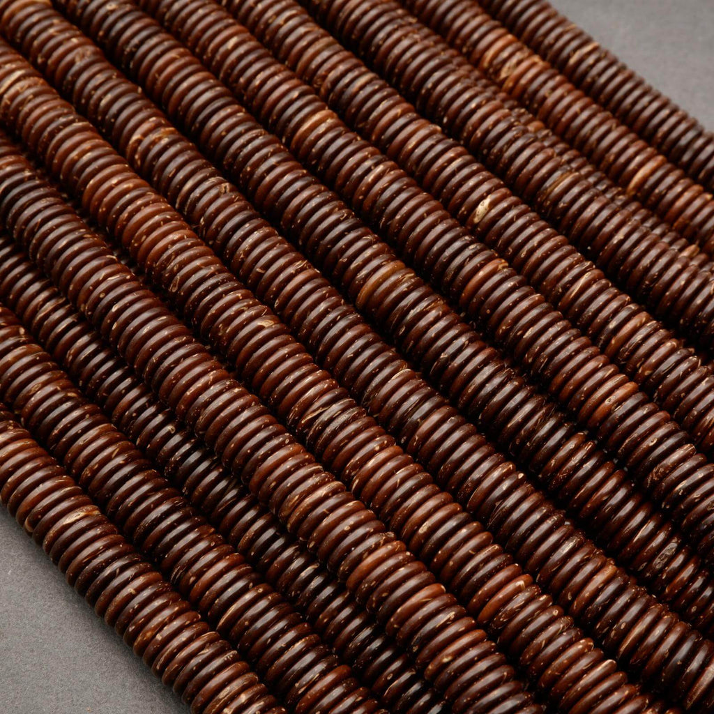 Coconut Shell · Smooth · Disk · 6mm, 8mm, 10mm, 12mm, Tejas Beads, Beads