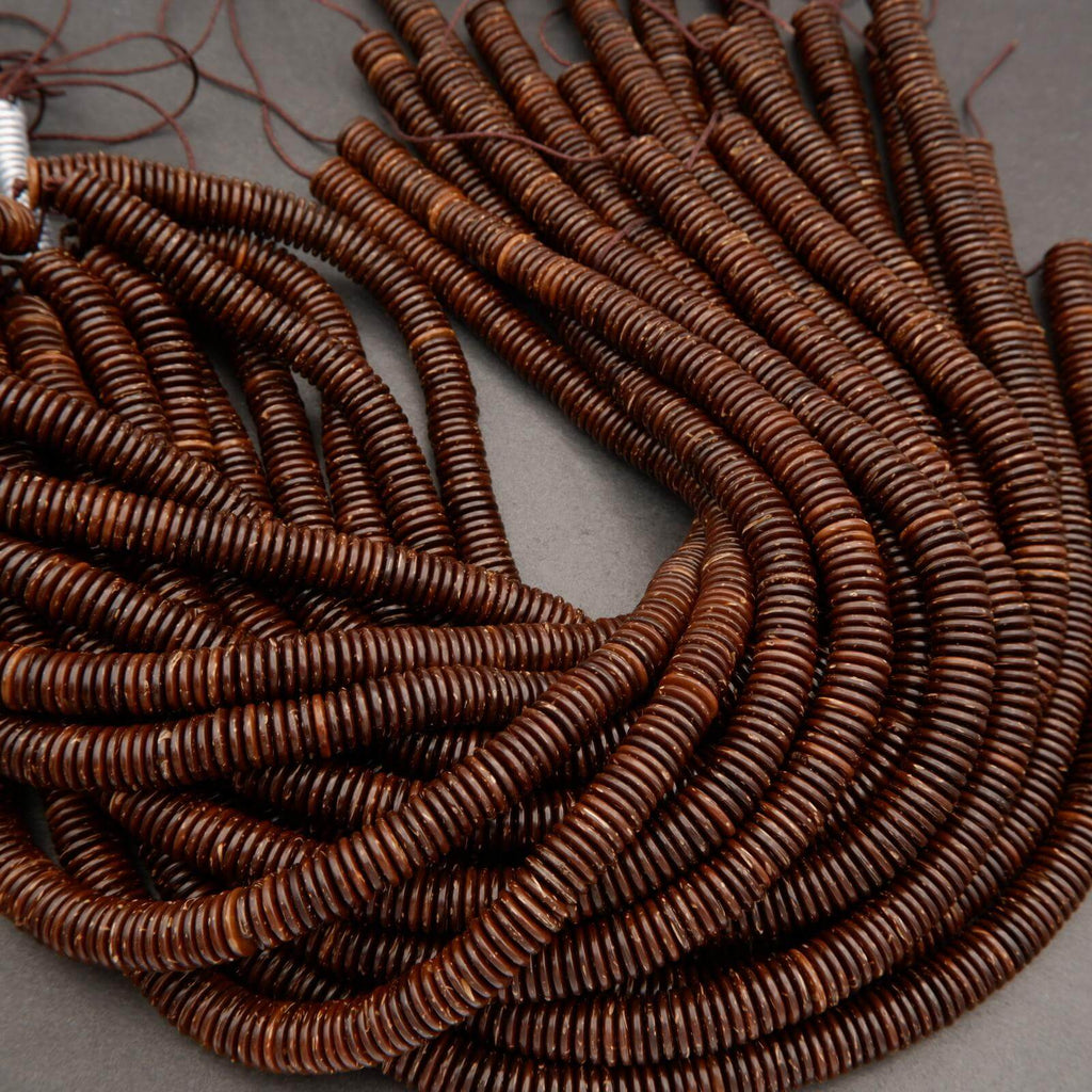 Coconut Shell · Smooth · Disk · 6mm, 8mm, 10mm, 12mm, Tejas Beads, Beads