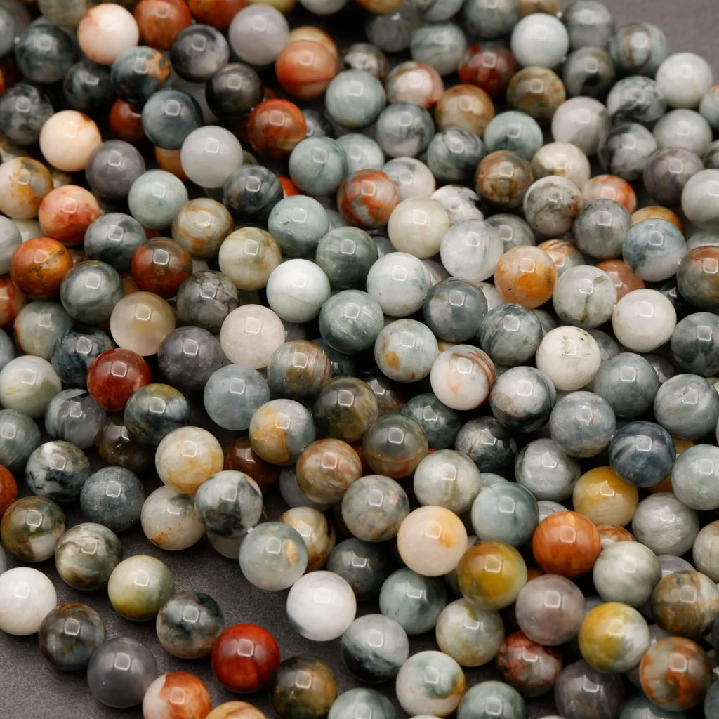 Multicolor Eagle's Eye · Smooth · Round · 6mm, 8mm, 10mm, Tejas Beads, Beads