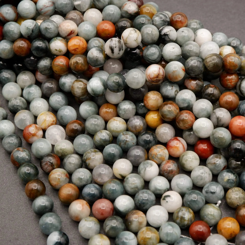 Multicolor Eagle's Eye · Smooth · Round · 6mm, 8mm, 10mm, Tejas Beads, Beads