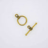 Gold jewelry clasp.