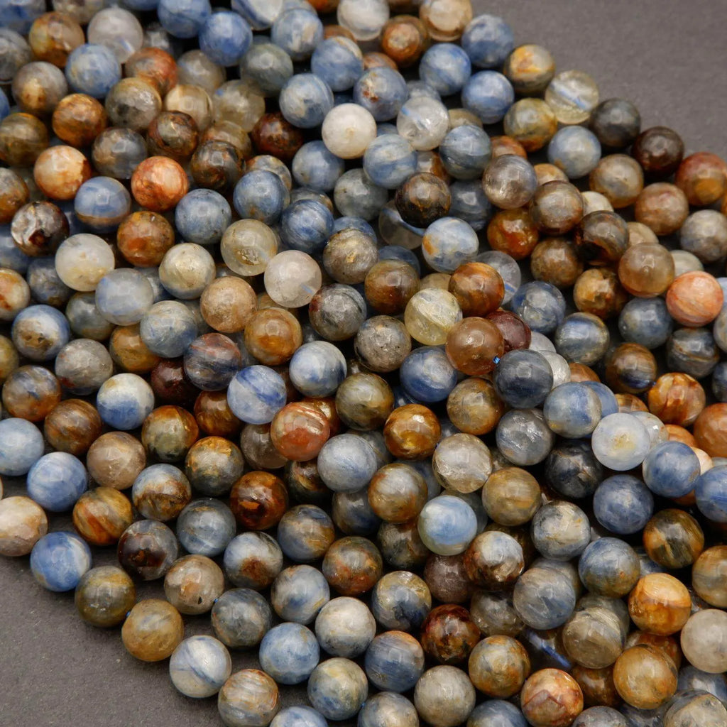 Sunset Blue Kyanite · Smooth · Round · 6mm, 8mm, 10mm, Tejas Beads, Beads