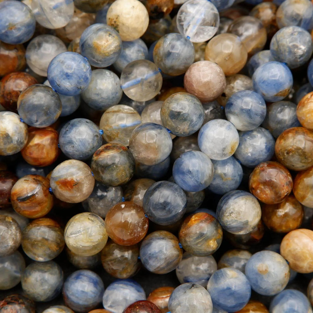 Sunset Blue Kyanite · Smooth · Round · 6mm, 8mm, 10mm, Tejas Beads, Beads