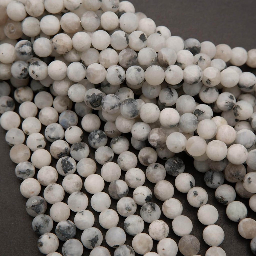 Tourmalated Moonstone · Matte · Round · 8mm, 10mm, Tejas Beads, Beads