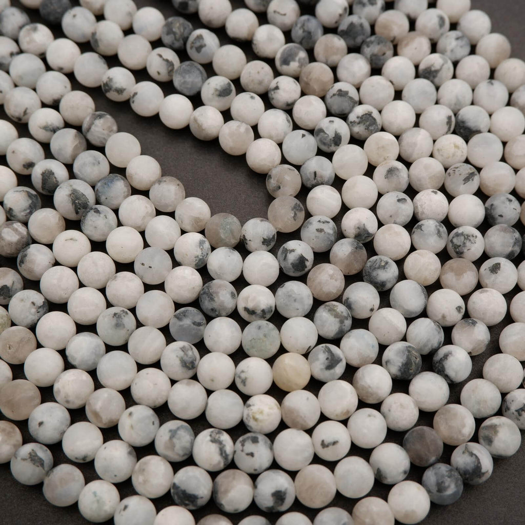 Tourmalated Moonstone · Matte · Round · 8mm, 10mm, Tejas Beads, Beads