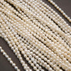 Freshwater Pearl A · Baroque Semi Round · White · 3mm, Tejas Beads, Beads