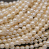 Freshwater Pearl A · Baroque Semi Round · White · 3mm, Tejas Beads, Beads