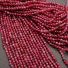 Pink Tourmaline A · Microfaceted · Round · 2mm, 3mm, Tejas Beads, Beads