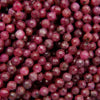 Ruby · Microfaceted · Round · 2.5mm, 3mm, 3.5mm, Tejas Beads, Beads