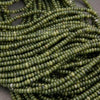 Olivine Jade · Smooth · Rondelle · 2x4mm, Tejas Beads, Beads