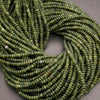 Olivine Jade · Smooth · Rondelle · 2x4mm, Tejas Beads, Beads