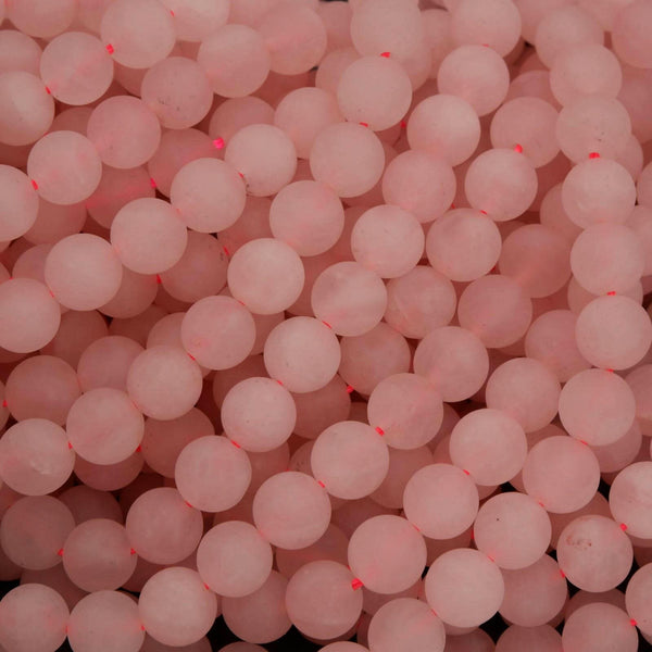 Rose Quartz · Matte · Round · 4mm, 6mm, 8mm, 10mm, Tejas Beads, Beads