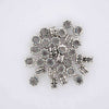 Silver Flower Spacer Beads.