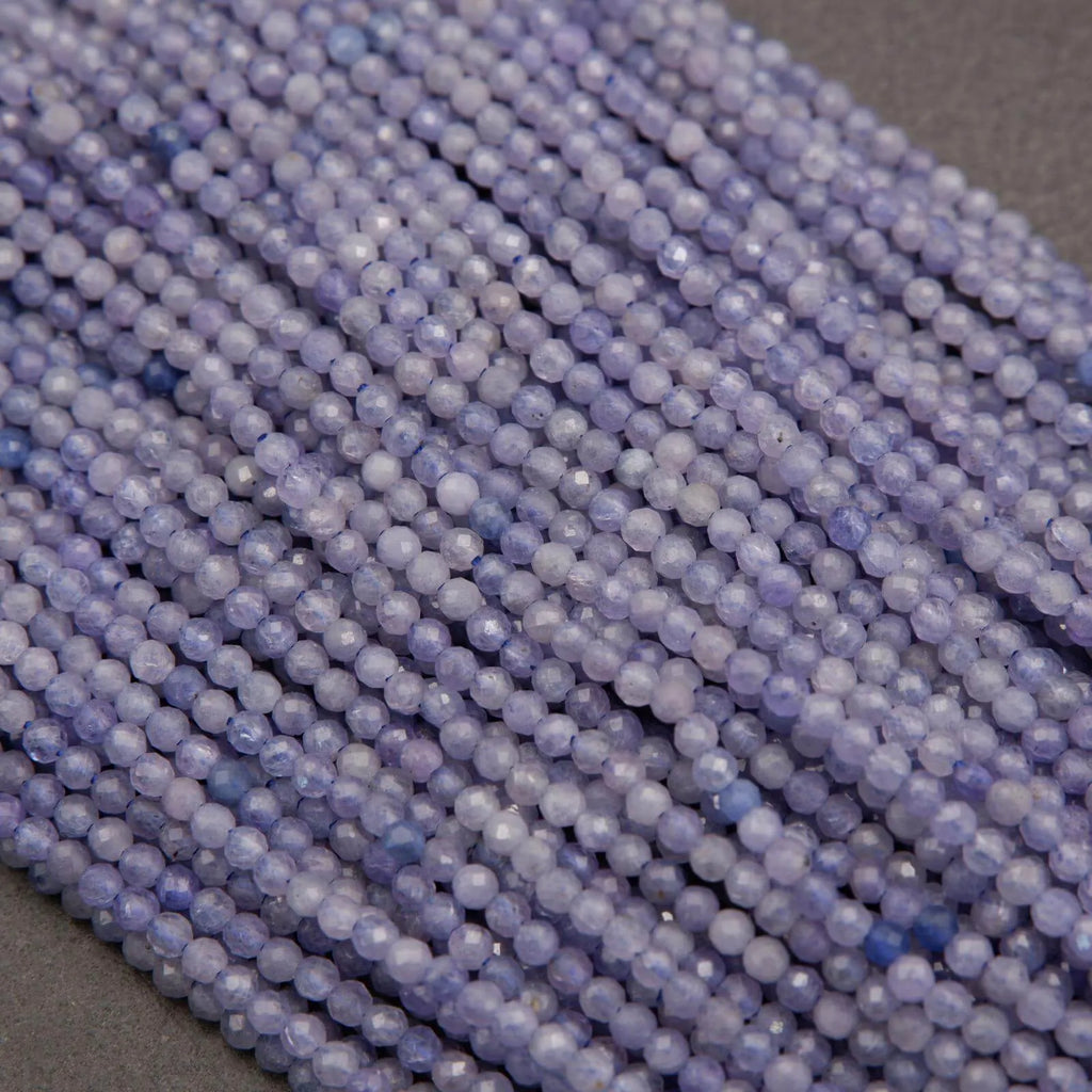 Tanzanite · Microfaceted · Round · 2mm, Tejas Beads, Beads