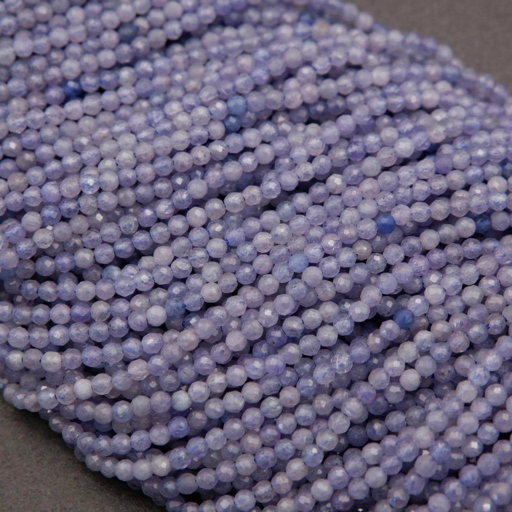 Tanzanite · Microfaceted · Round · 2mm, Tejas Beads, Beads