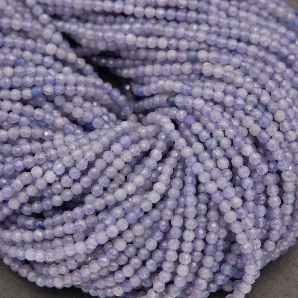 Tanzanite · Microfaceted · Round · 2mm, Tejas Beads, Beads